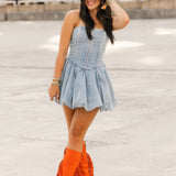 Darling Mini Dress | Denim