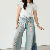 Bloom Stripe Pants | Striped Denim