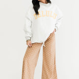 Gray Reversible Mock Neck Sweatshirt | Cheeky Delulu