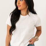 Essential Crop Tee | Heather Grey
