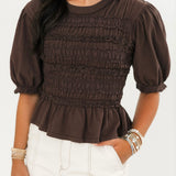 Maxey Knit Top | French Chocolate