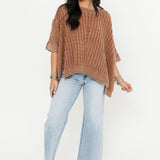 Knit Pullover Sweater | Wooden