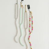TOVA LA Necklace | Antique Gold Clear