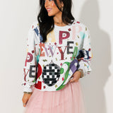 Grey Multi 'Happy New Year 2026' Sweatshirt | Queen Of Sparkles