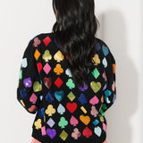 Black Suits Sweatshirt | QOS X Lexi Jade's