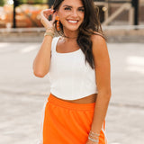 Murphy Track Skirt | Orange