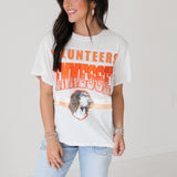 Licensed Grey 'Volunteers Tennessee' Vintage Tee | Queen Of Sparkles