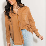 Classic Button Up | Camel