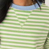 Sunny Stripe Tee | Honeydew Periwinkle
