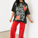 Far Out High Rise Wide Leg Jeans | Cherry