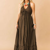 Salty Espresso Maxi Dress