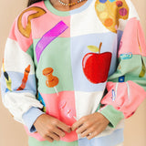 Teacher Checkered Icon Sweatshirt | Queen Of Sparkles