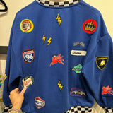 Royal Blue Nascar Sweatshirt | Queen Of Sparkles