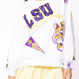 LSU Big Icons Scattered All Over Sweatshirt | Queen Of Sparkles