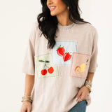 Fruit Gingham Patch Tee