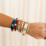 Linsey Cuff Bracelet Midnight Express | Latte