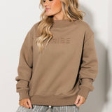 Legacy Mock Neck Sweatshirt | Driftwood