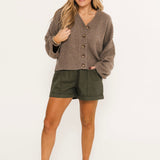 Cool Of The Night Cardi | Mocha Melange
