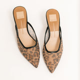 Cleo Heels | Dark Leopard Mesh