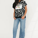 Black Composition Book Queen Tee | Queen Of Sparkles