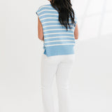 No Rules Stripe Sweater | Light Blue