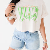 New York Cherubs Crop Boyfriend Tee