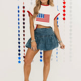 Stars & Stripes Sweater Top