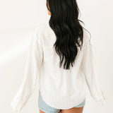 Linen Laurel Top | Clean Ivory