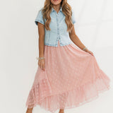 Sammie Collared Button Down Denim Top