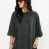 Cozy Season Top | Charcoal