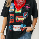 Wonder Woman Bandana Scarf | Red Paisley