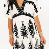 Resort Style Mini Dress | Neutral