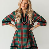 Merry Moments Mini Dress | Pine
