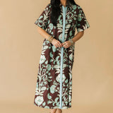 Chocolate Petals Floral Dress