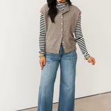 Piper Cardi Vest | Mocha