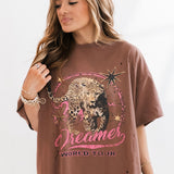 Dreamer World Tour Leopard Graphic Tee | Brown