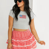 American Girl Mini Skirt | Red Gingham