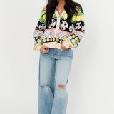 Sport Icon Button Up Cardigan | Queen Of Sparkles