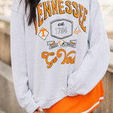 TN Vols Patches Thrifted Sweatshirt