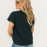 Roll The Dice Reverse Girlfriend Tee | Vintage Black