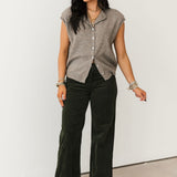 Piper Cardi Vest | Mocha