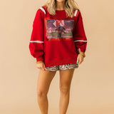 Licensed Bama Mascot Image Sweatshirt | Queen Of Sparkles