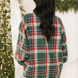 Wildwood Oversized Flannel Shirt | Pine Green
