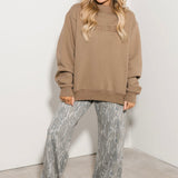 Legacy Mock Neck Sweatshirt | Driftwood