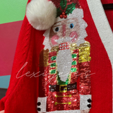 Red Santa Nutcracker Cardigan