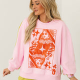 Pink & Green Colorblock Orange QOS Logo Short | Queen Of Sparkles