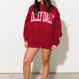 Dilly Dally Pullover | Burgundy