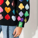 Black Suits Sweatshirt | QOS X Lexi Jade's