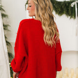 Soft Stitch Sweater | Red