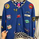 Royal Blue Nascar Sweatshirt | Queen Of Sparkles